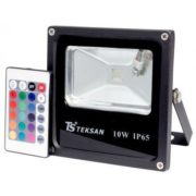 LED FD1001 10W RGB BLACK IP65