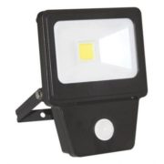 LED COB SENSOR 20W BLACK 6000K